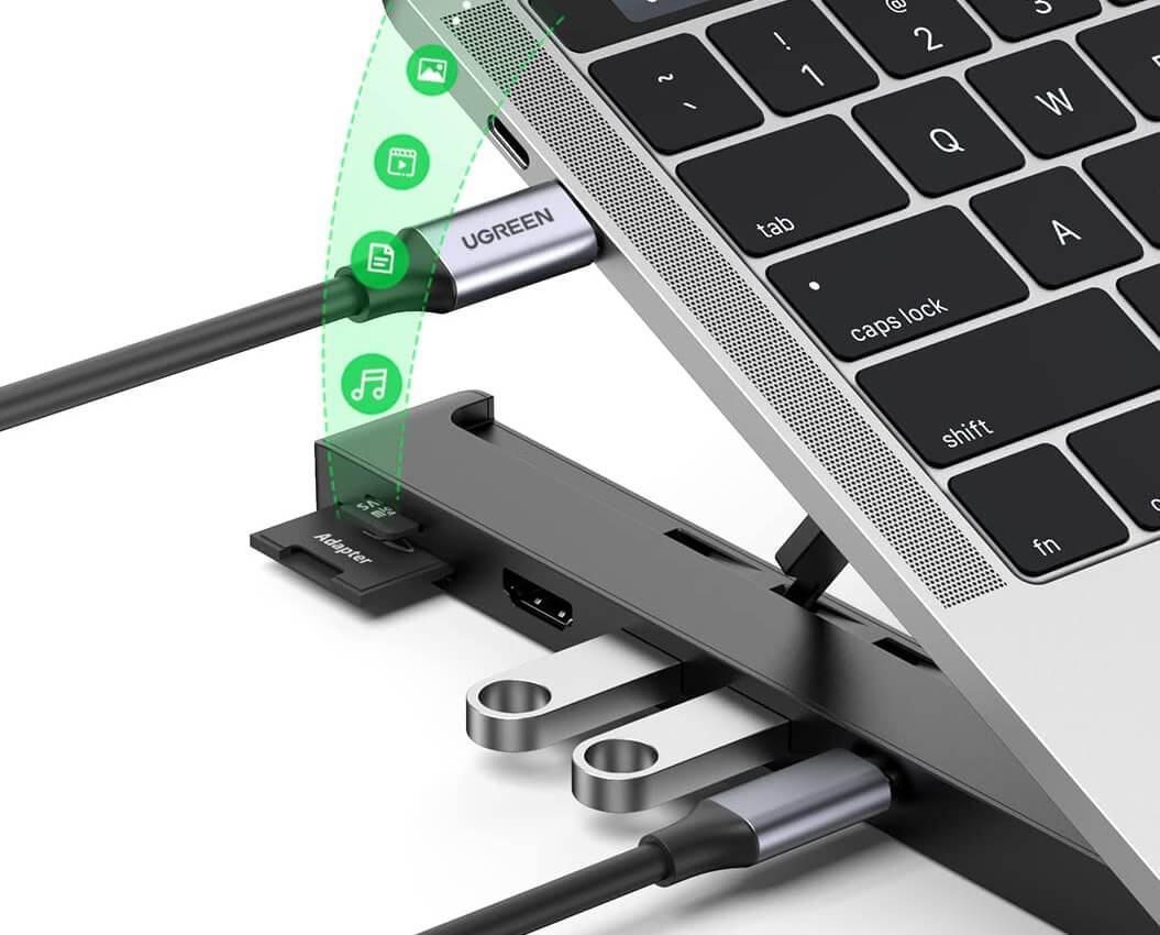 UGREEN Foldable 5 in 1 Laptop Stand Docking Station CM359 Digitonia