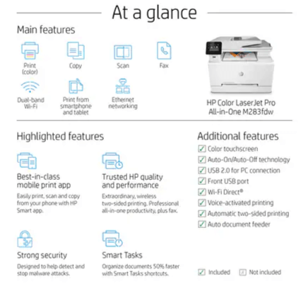 HP Color LaserJet Pro MFP M283fdw Printer - Image 7