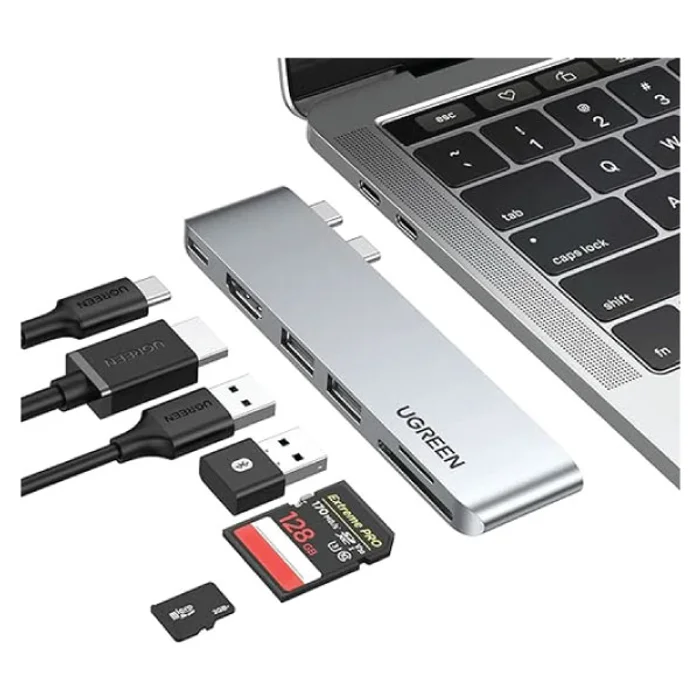 UGREEN USB-C 6 in 2 Multifunction Adapter – CM380 - Image 2