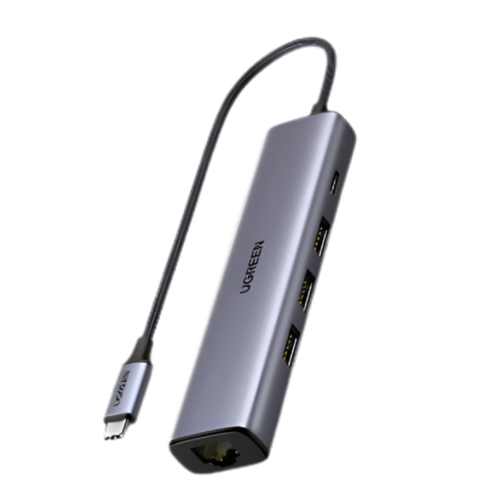 UGREEN 20932 USB-C to USB 3.0 Hub 3 Ports + Gigabit Ethernet CM475