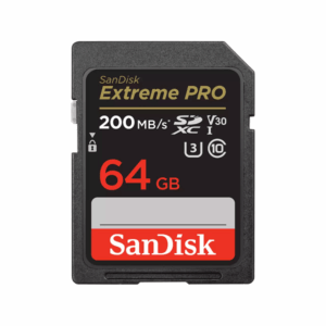 SanDisk Extreme PRO SDXC UHS-I CARD – 64GB