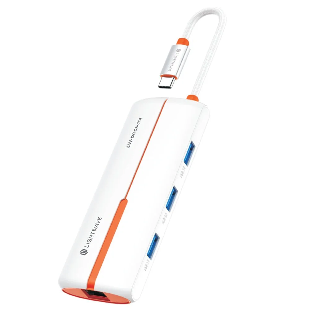 Lightwave 6-in-1 USB-C Docking Station LW-DOCK-61A