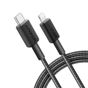 Anker 322 USB-C to Lightning Cable (6ft Braided) Black