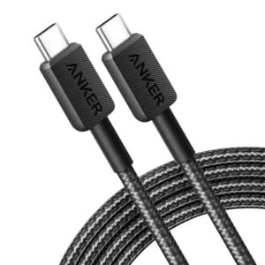 Anker 322 USB-C to USB-C Cable (3ft Braided) Black