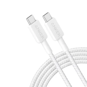 Anker 322 USB-C to USB-C Cable (6ft Braided) White