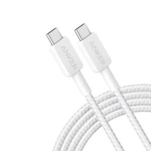 Anker 322 USB-C to USB-C Cable (6ft Braided) White