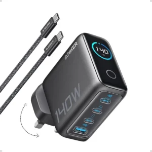 Anker Charger (140W, 3C1A, GaN) Dark Gray