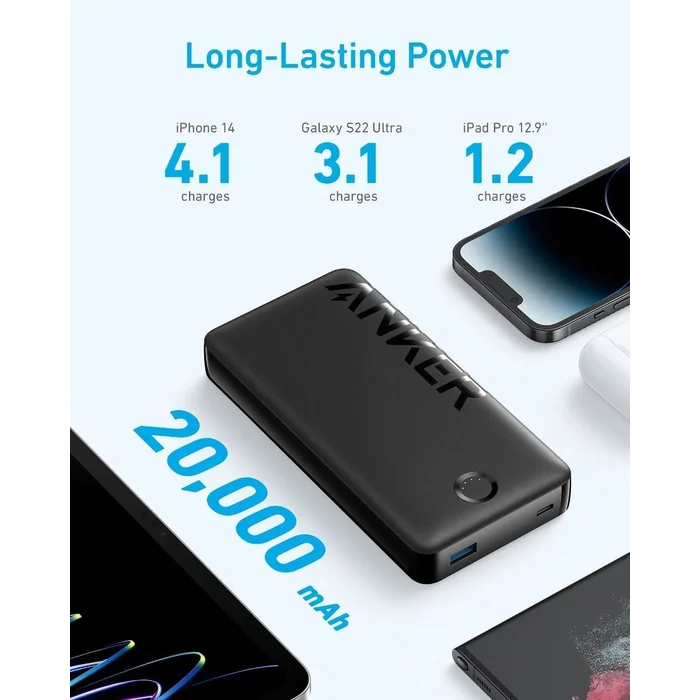 Anker PowerCore Power Bank (20K, 30W) Black - Image 2