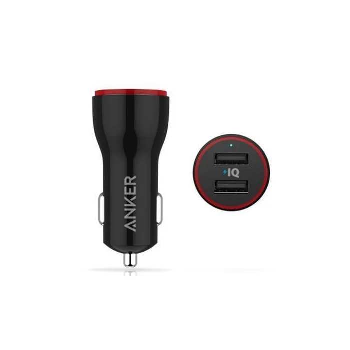 Anker PowerDrive 2 24W 2-Port Car Charger (Black) - Image 2