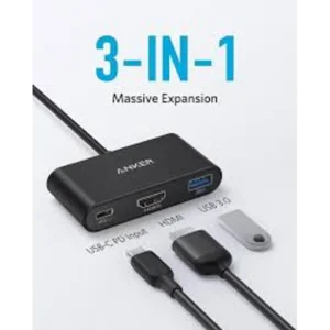 Anker PowerExpand 3-in-1 USB-C PD Hub Gray