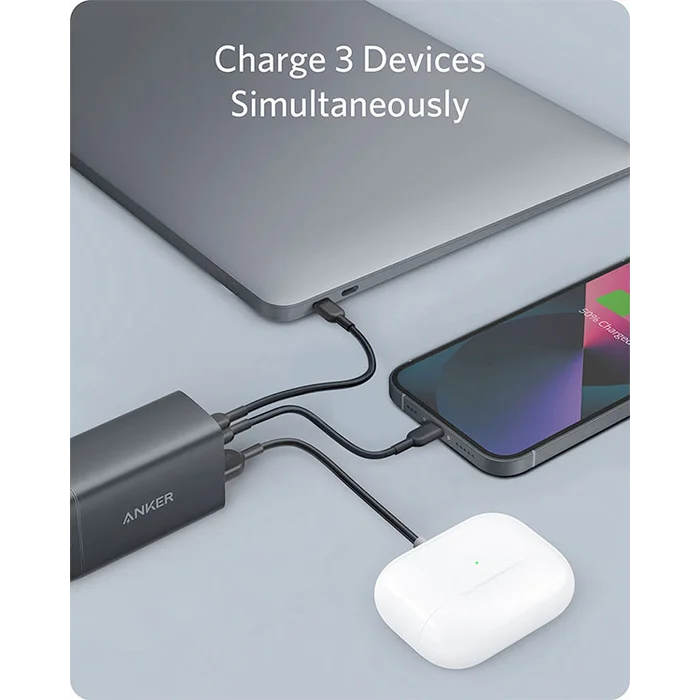 Anker PowerPort III 3-Port 65W Pod Black - Image 2