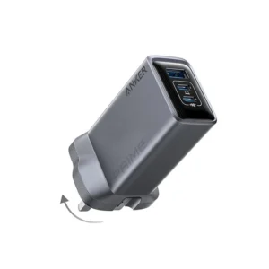 Anker Prime Charger (100W, 3 Ports, GaNPrime) Silver