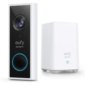 Eufy Video Doorbell 2K (Battery-Powered) Black+White