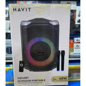 Havit Audio Series SQ143BT Trolley Bluetooth Speaker with 2 Wireless Microphones