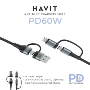 Havit Mobile Series CB6244 4-in-1 Multi-Connector USB Cable