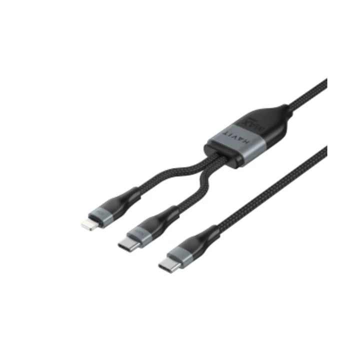 Havit Mobile Series CB6326 2-in-1 USB-C to USB-C & iPhone Cable