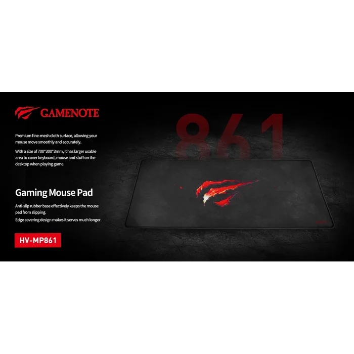 Havit PC Series HV-MP861 Extended Anti-Slip Cloth Mousepad - Image 2
