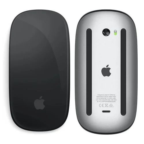 Apple Magic Mouse (USB-C) Black – Wireless, Multi-Touch Surface, Rechargeable
